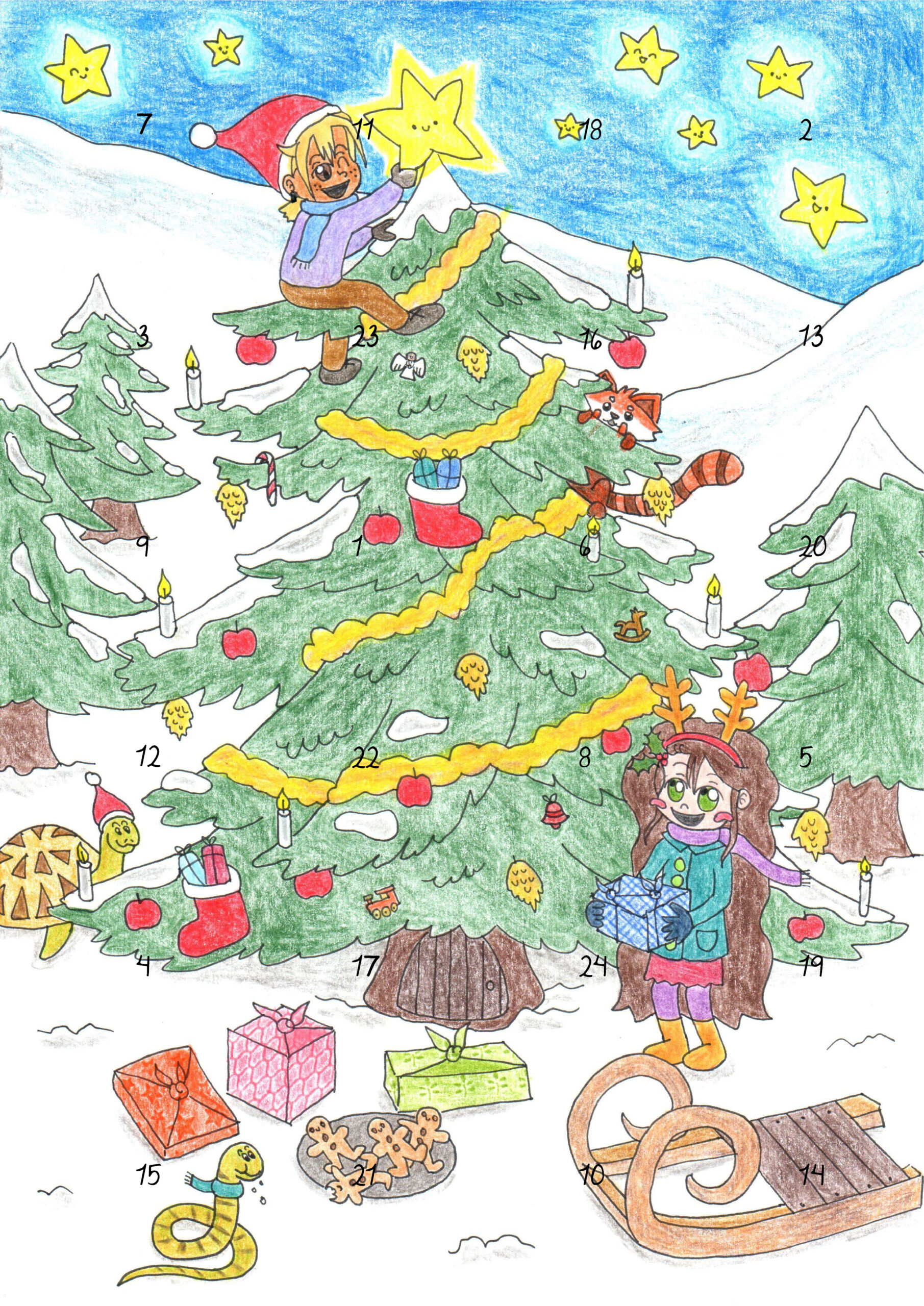 Le Calendrier de l’Avent de Lila et Ely (Ebook)