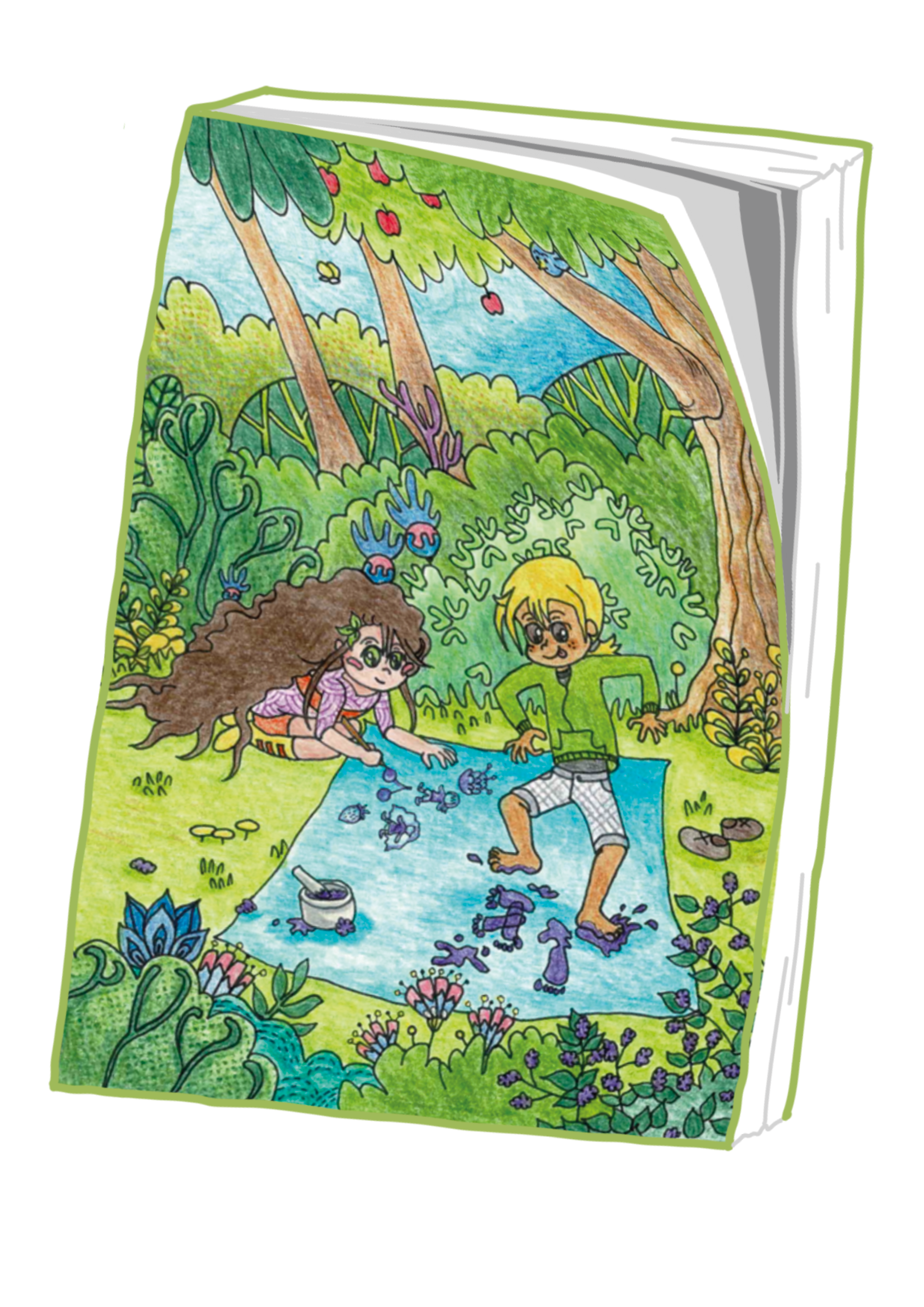 Carnet à dessin de Lila et Ely