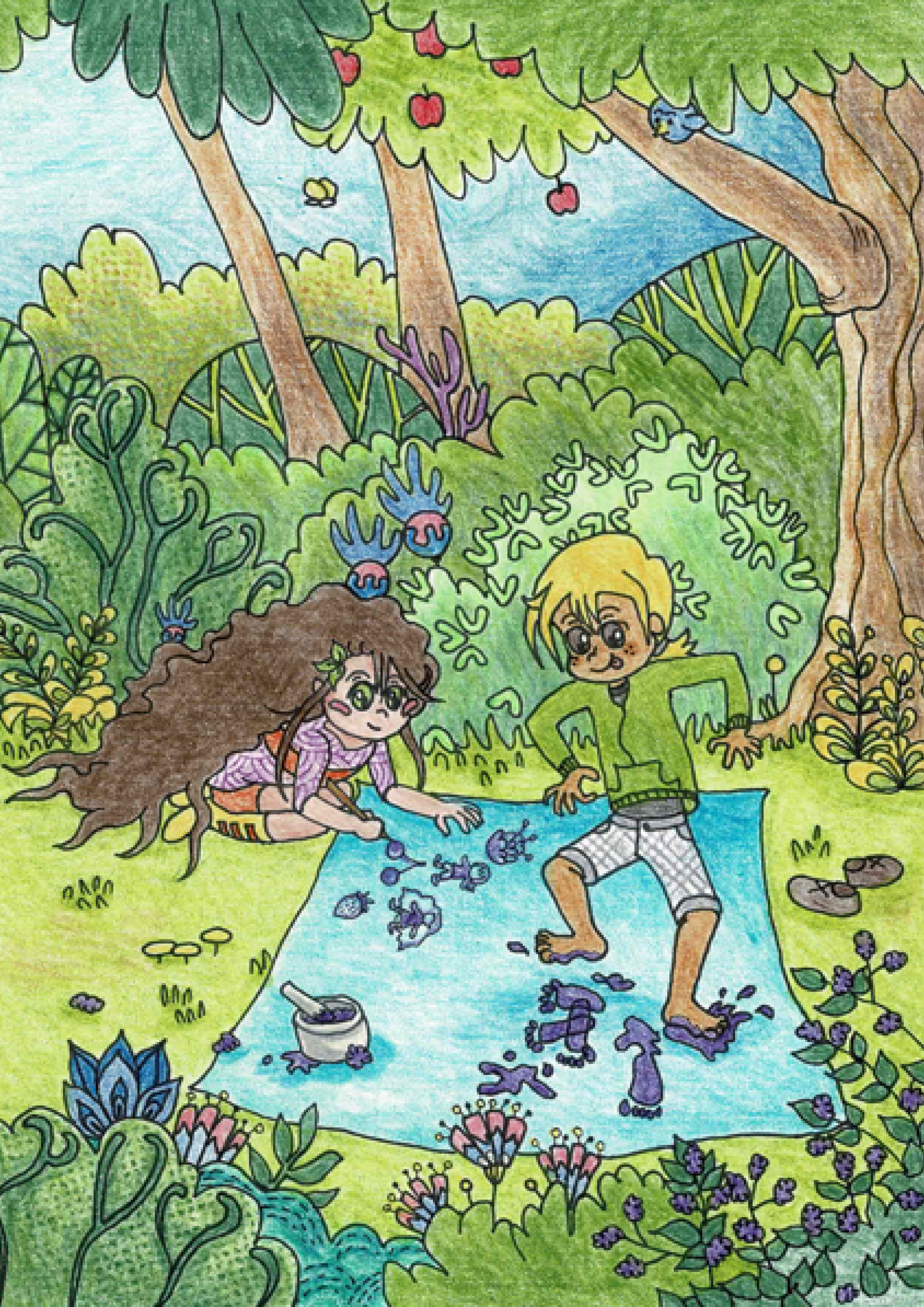 Puzzle 200 pièces “Artistes des bois”