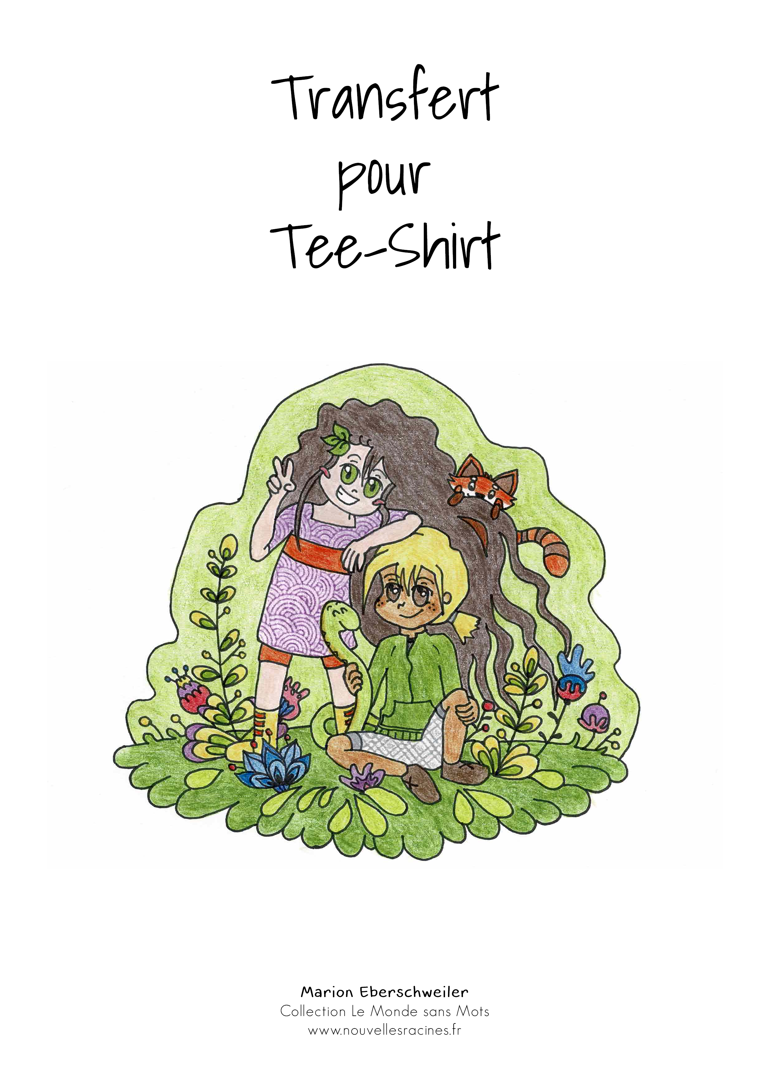 Transfert pour tee-shirt Lila et Ely (Ebook)